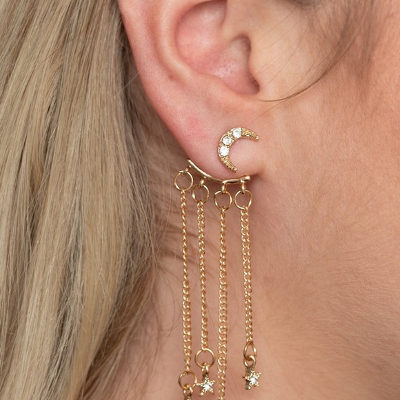 Star and moon earrings